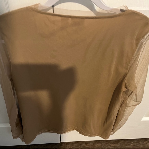 Chicos Shear mesh/lined top Size 1 - Picture 2 of 9